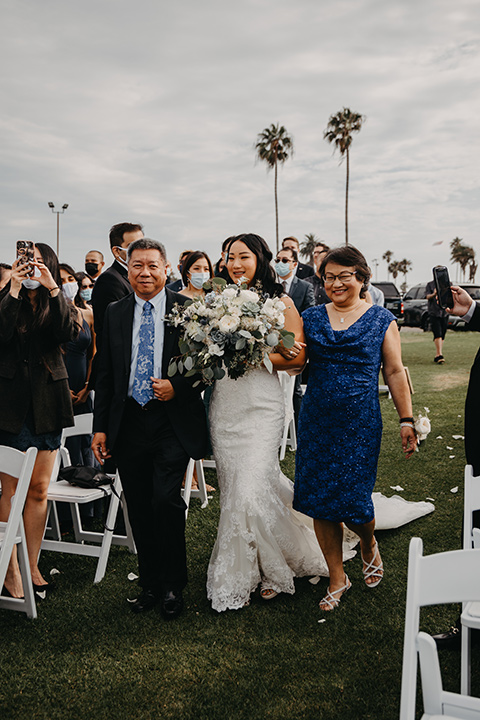  blue and red wedding- ceremony 