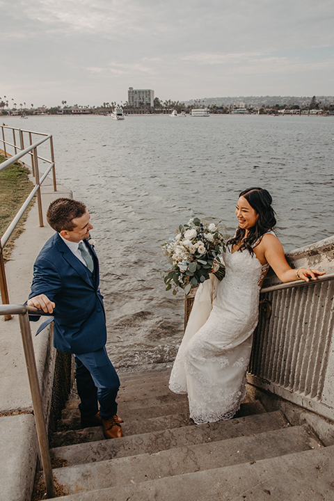  blue and red wedding- ceremony 