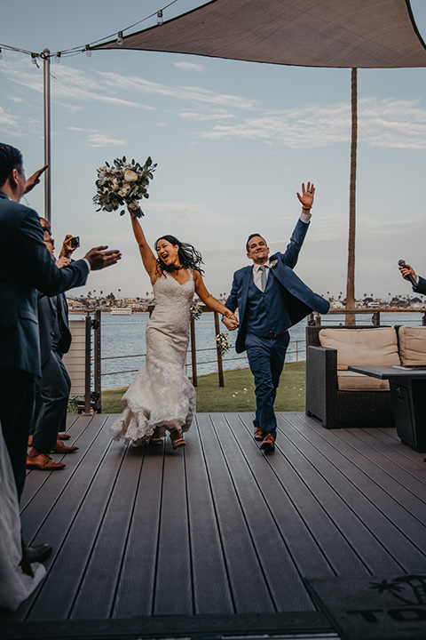  blue and red wedding- ceremony 