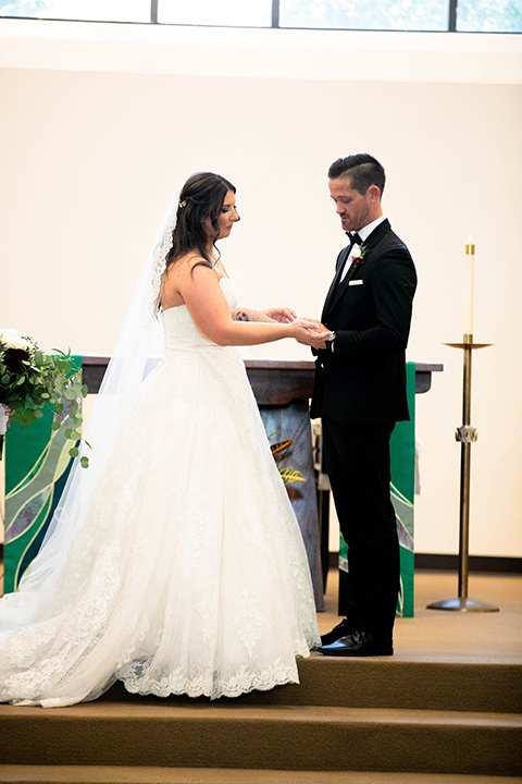  Iridescent dreams in the desert with the bride in a pink dress and the groom in a rose suit - bride