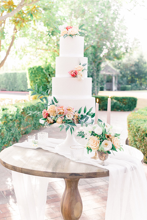  caramel mountain wedding with  black tie flare and the groom in a black velvet tuxedo – cake 