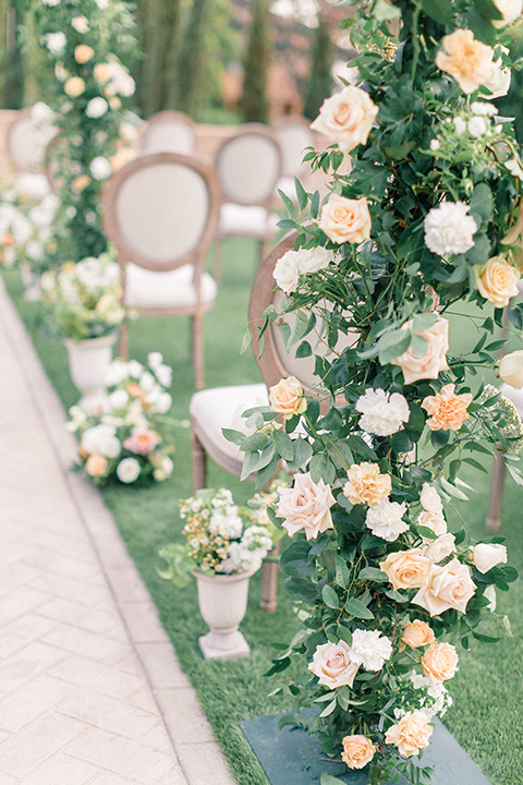  caramel mountain wedding with  black tie flare and the groom in a black velvet tuxedo – ceremony decor 