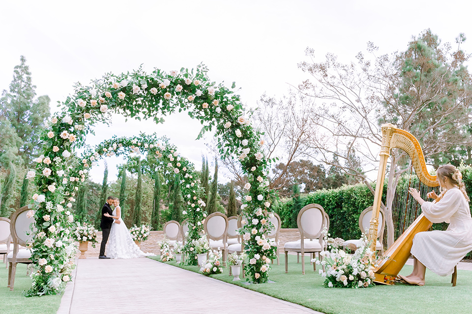  caramel mountain wedding with  black tie flare and the groom in a black velvet tuxedo – ceremony space