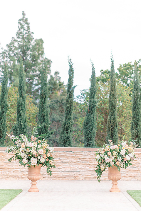  caramel mountain wedding with  black tie flare and the groom in a black velvet tuxedo – ceremony decor 