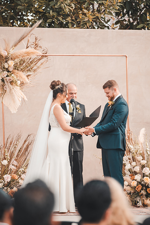  hangar 21 fullerton wedding with navy and bohemian style – ceremony 