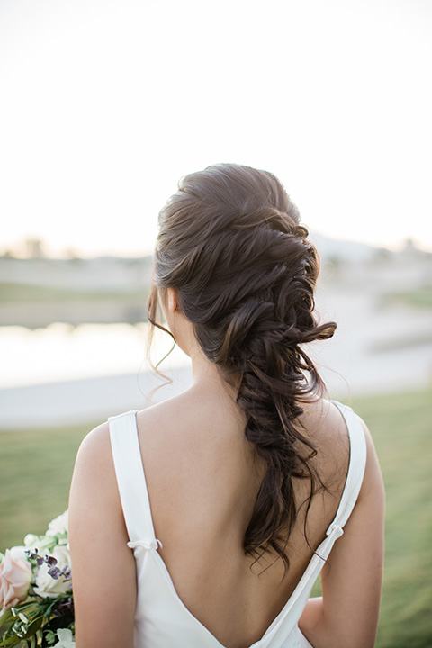  bali inspired wedding with the groom in a fun green and brown mix and match look 