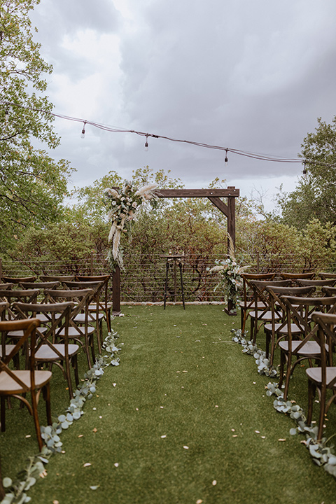  rustic wedding with café brown suits and mint bridesmaids dresses 