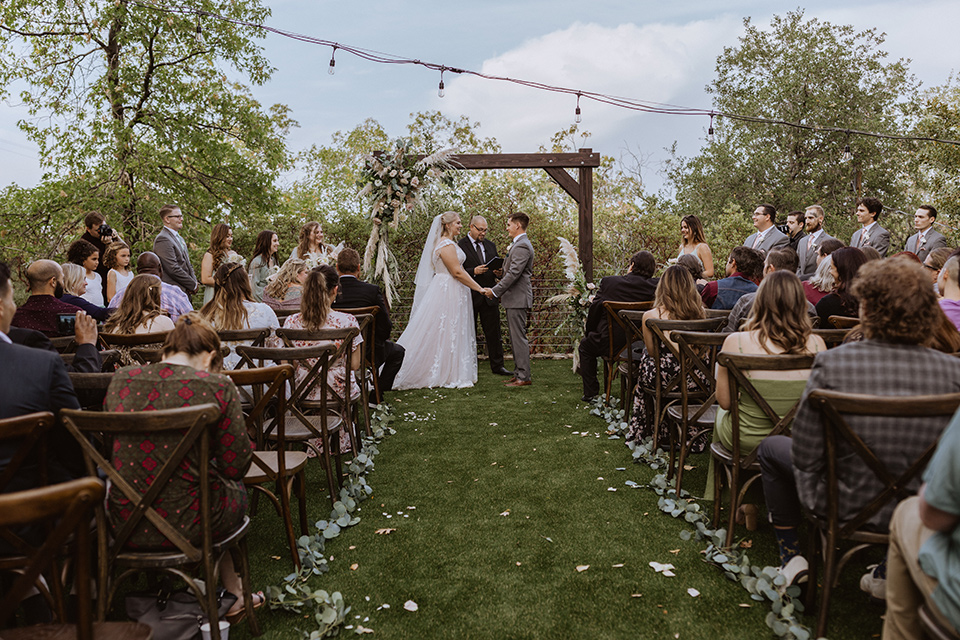  rustic wedding with café brown suits and mint bridesmaids dresses – bridal party 