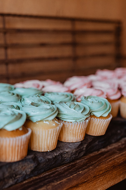  rustic wedding with café brown suits and mint bridesmaids dresses 