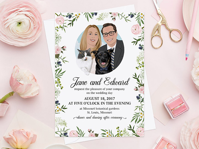  how to incorporate your dog into your wedding - invitations 
