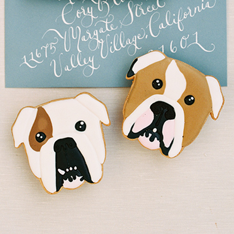  how to incorporate your dog into your wedding - cookies 