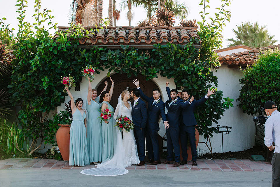  blue wedding with Spanish touches 