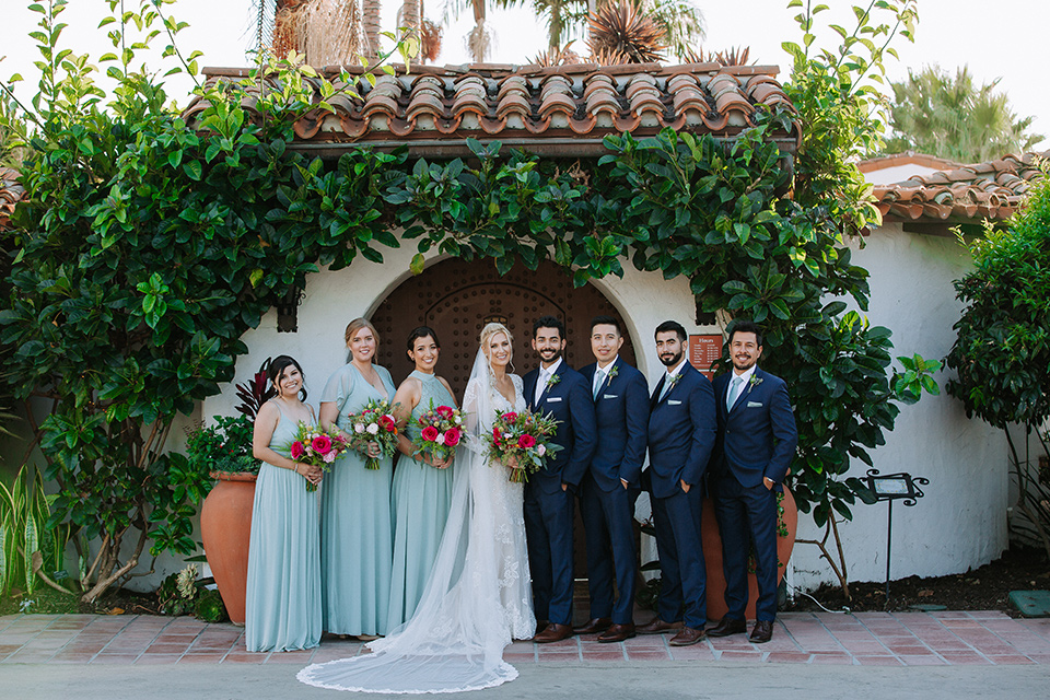  blue wedding with Spanish touches 