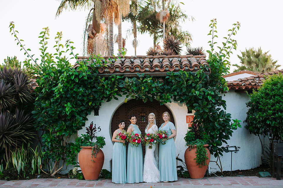  blue wedding with Spanish touches 