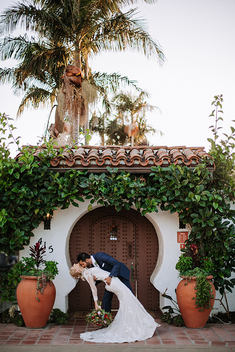  blue wedding with Spanish touches 