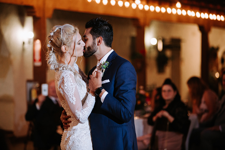  blue wedding with Spanish touches 