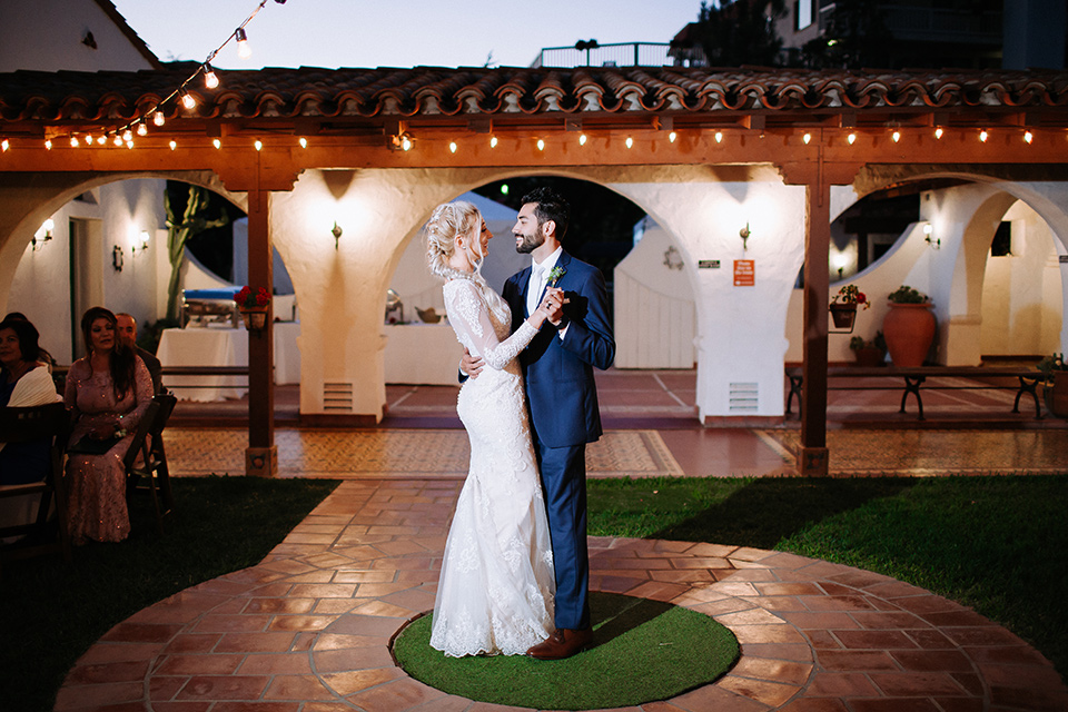  blue wedding with Spanish touches 