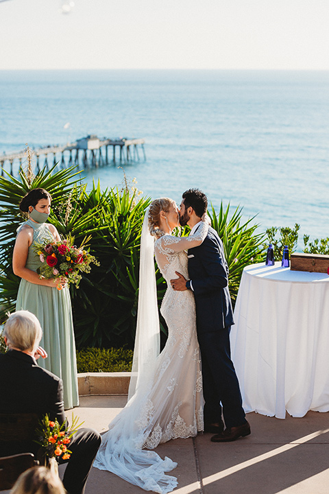  blue wedding with Spanish touches 