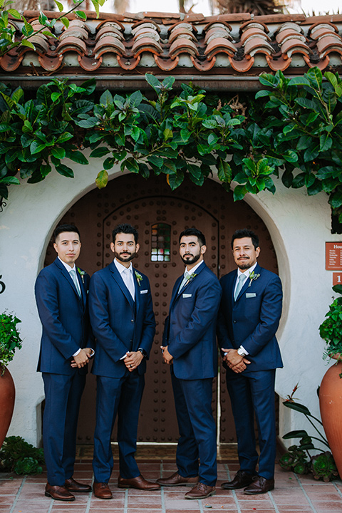  blue wedding with Spanish touches 