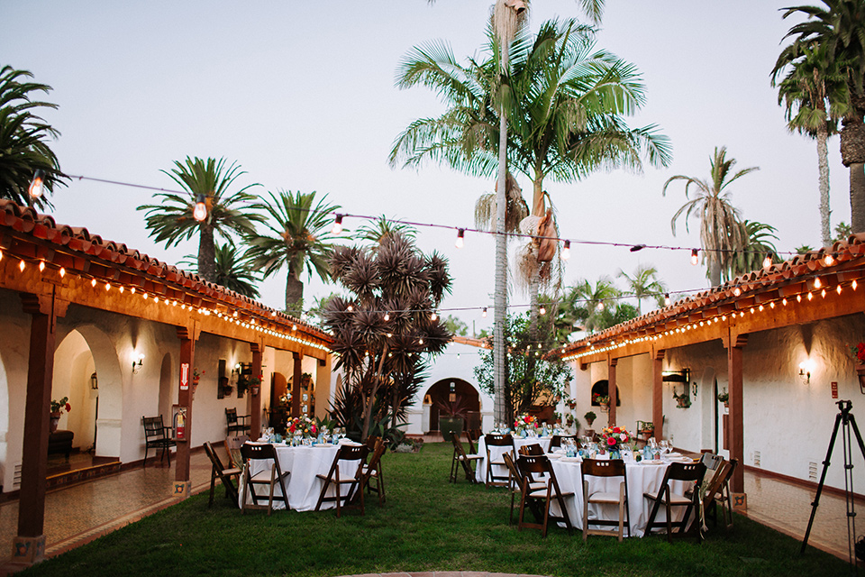  blue wedding with Spanish touches 