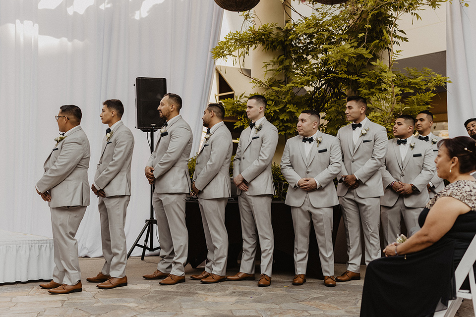  neutral modern wedding – groomsmen 