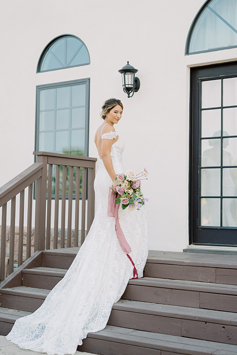  hilltop garden wedding with springtime details – bride