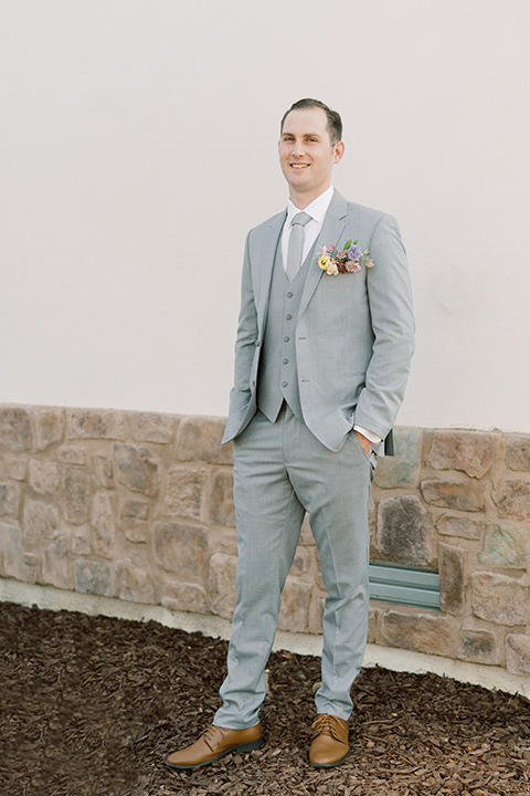 Pastel Garden Wedding with Vintage Touches | Friar Tux