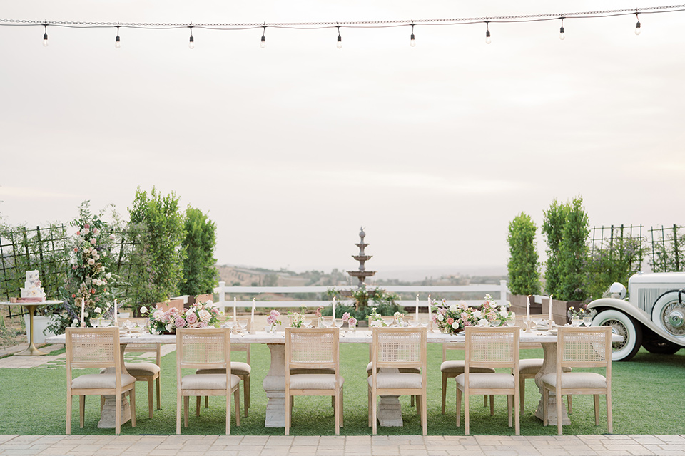  hilltop garden wedding with springtime details – reception 