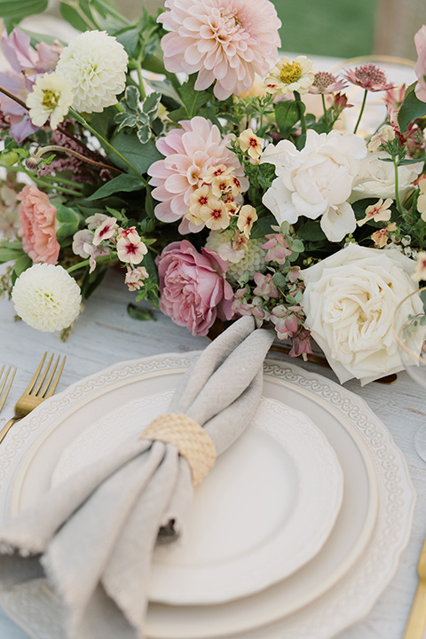  hilltop garden wedding with springtime details – flatware 