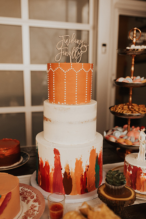  Jillian Rose Reed’s fabulous desert boho wedding – cake