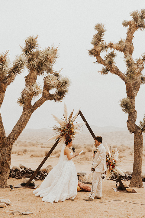  Jillian Rose Reed’s fabulous desert boho wedding – ceremony