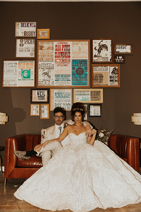  Jillian Rose Reed’s fabulous desert boho wedding – couple sitting on the couch
