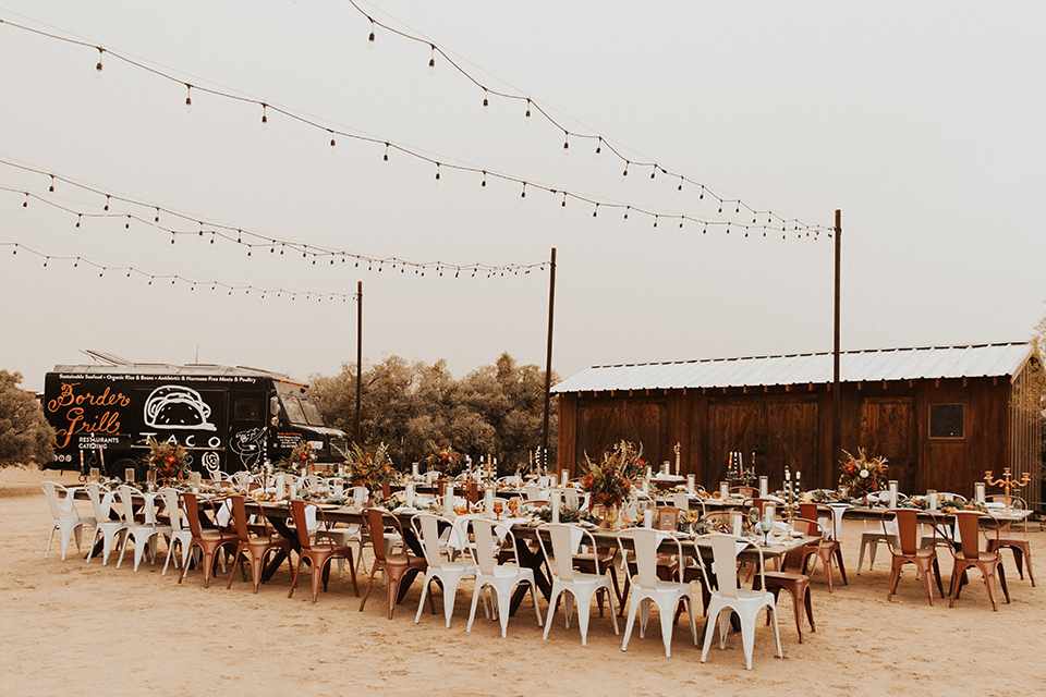  Jillian Rose Reed’s fabulous desert boho wedding – tables 