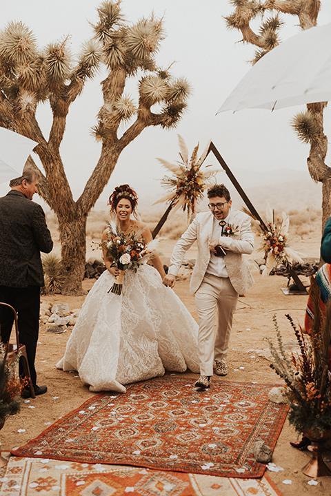  Jillian Rose Reed’s fabulous desert boho wedding – walking down the aisle