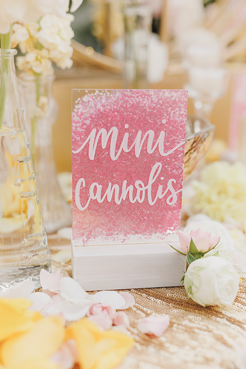  princess inspired wedding with touches of pink and dogs – cannollis and decor 