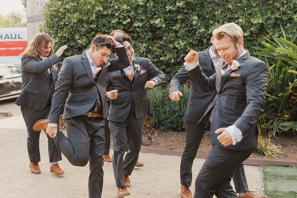  princess inspired wedding with touches of pink and dogs – groomsmen 
