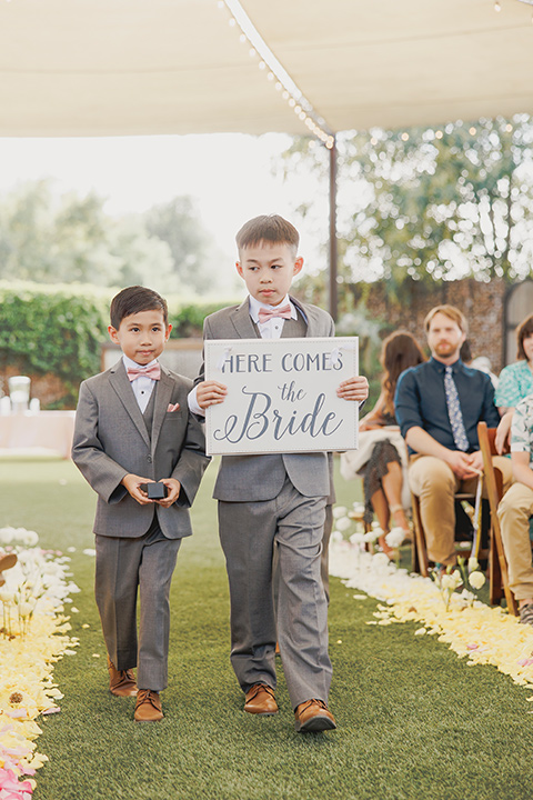  princess inspired wedding with touches of pink and dogs - dogs 