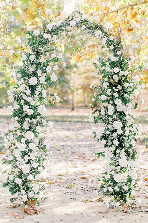  fall wedding at kestrel park - arch 