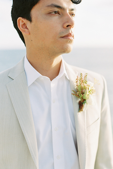  la jolla wedding on the beach with the groom in a tan suit – groom 