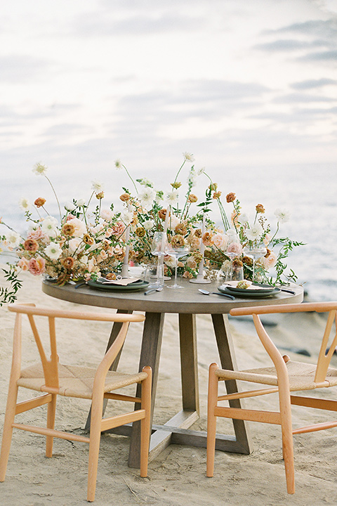  la jolla wedding on the beach with the groom in a tan suit – couple looking at the beach 