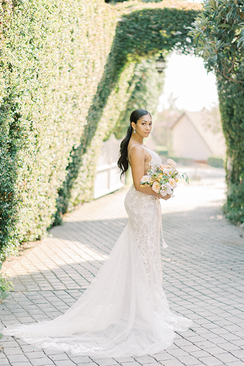  Lavender Marketplace wedding with classic black and white style and décor 