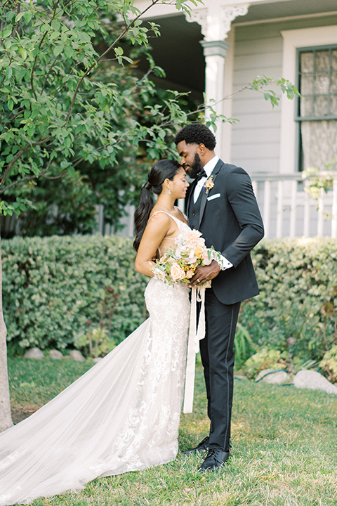  Lavender Marketplace wedding with classic black and white style and décor 