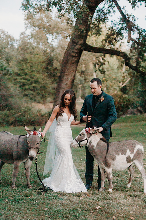  boho autumn wedding with the groom and groomsmen in a green suit – groom 