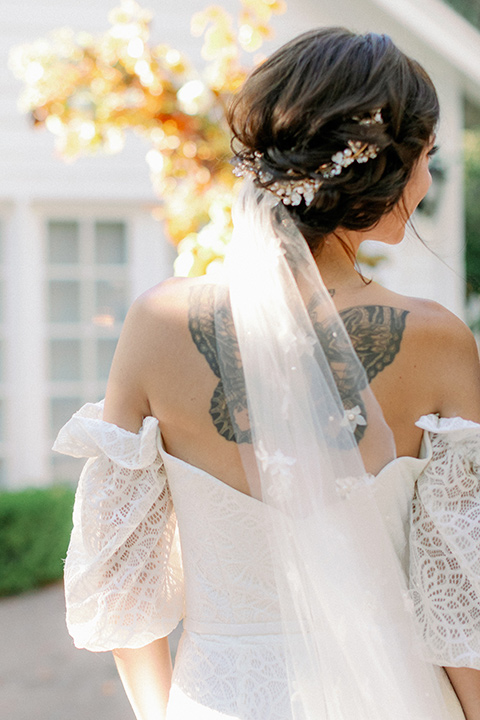  boho autumn wedding– bridal hair