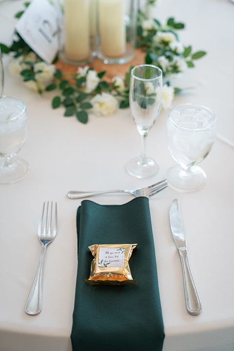  green las vegas wedding – reception décor