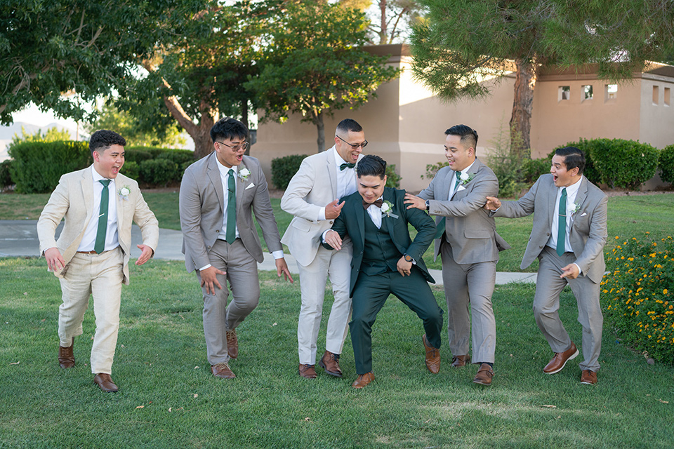  green las vegas wedding – groomsmen 