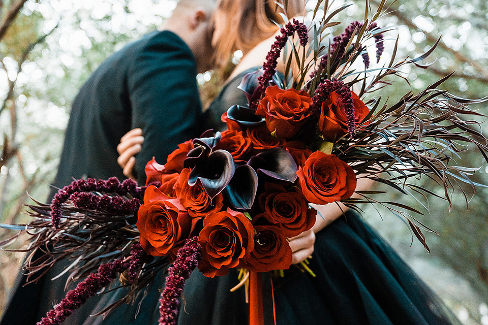  the nightmare before Christmas wedding – couple close