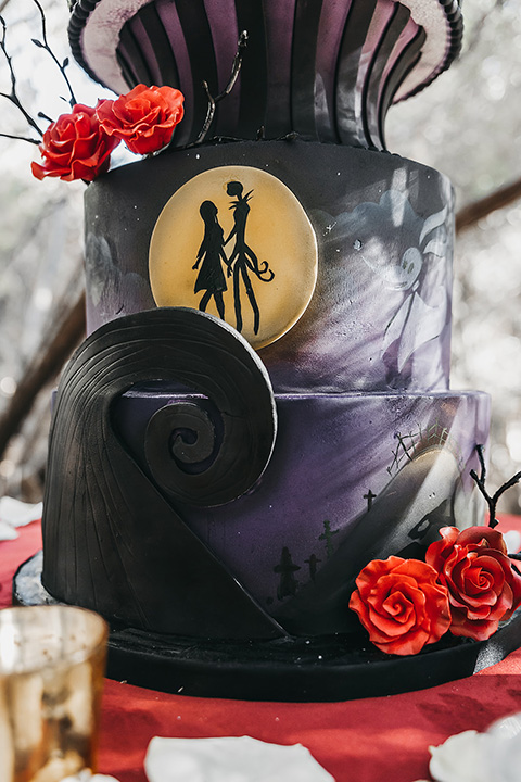  the nightmare before Christmas wedding – cake 