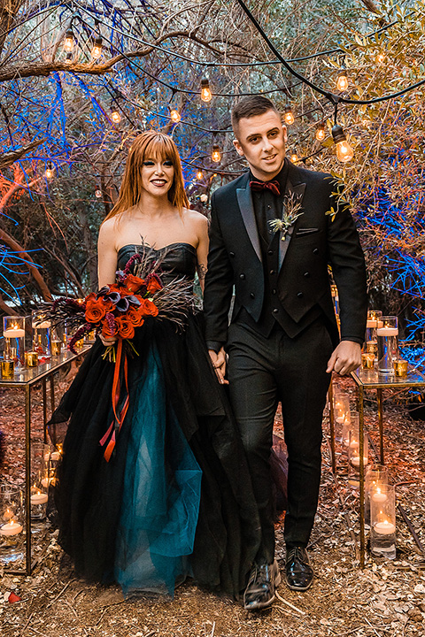  the nightmare before Christmas wedding – ceremony couple 