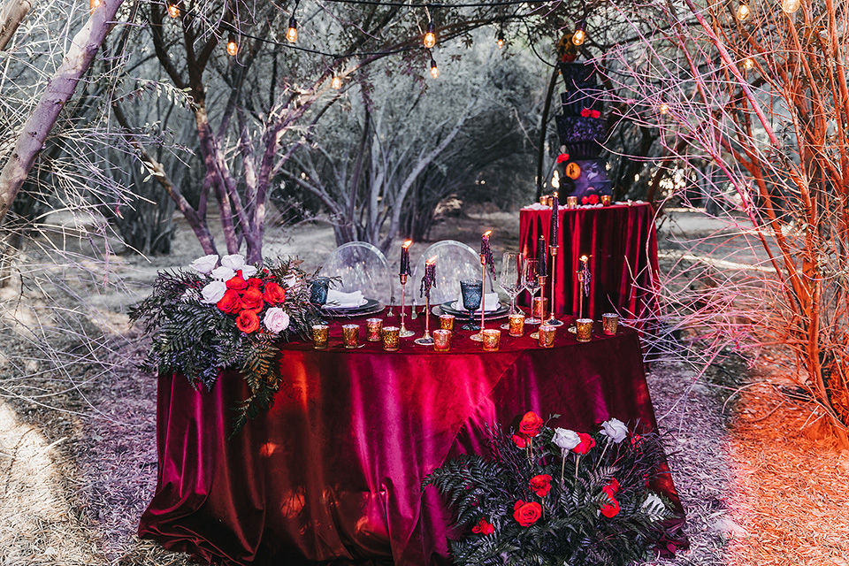  the nightmare before Christmas wedding – reception decor